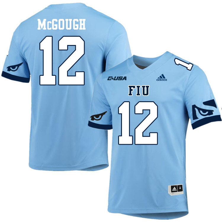 #12 Alex McGough FIU Jersey,Florida International University Panthers Football Jersey-Light Blue